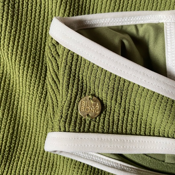 Green and White Women's Intimate Set - Picture 2 of 4